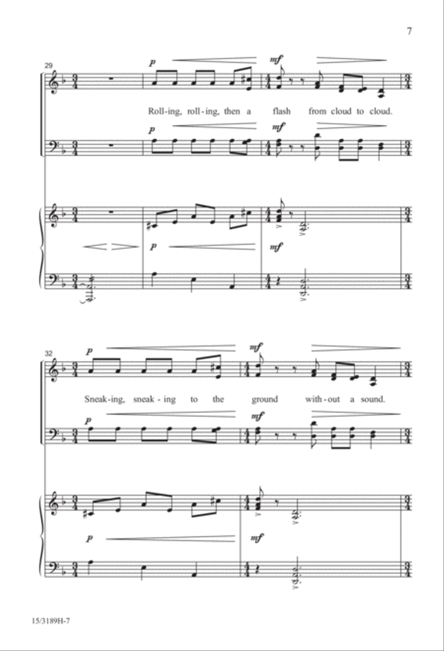 Lightning! 4-Part scores gallery preview page 7