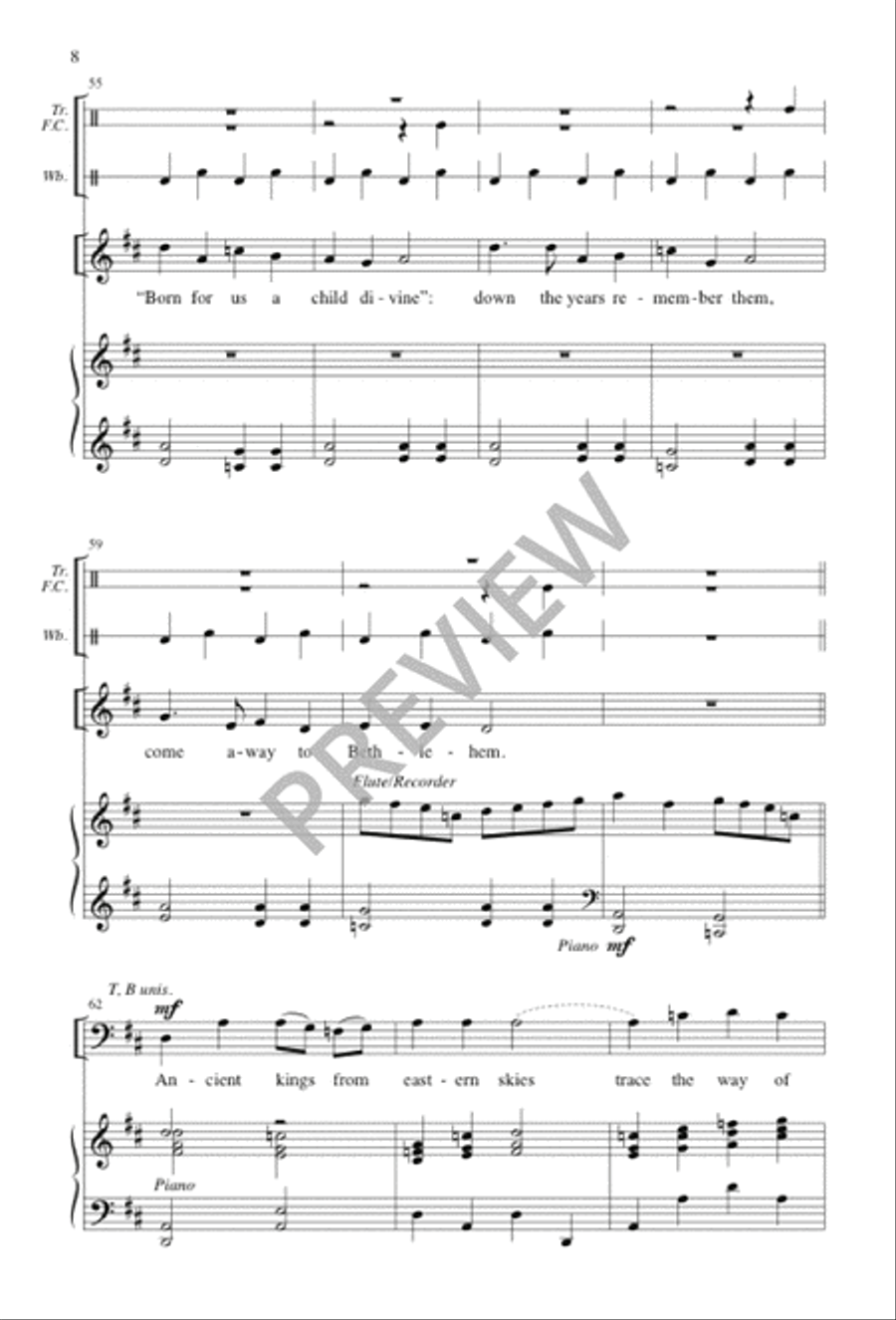 Donkey Plod and Mary Ride 4-Part scores gallery preview page 8