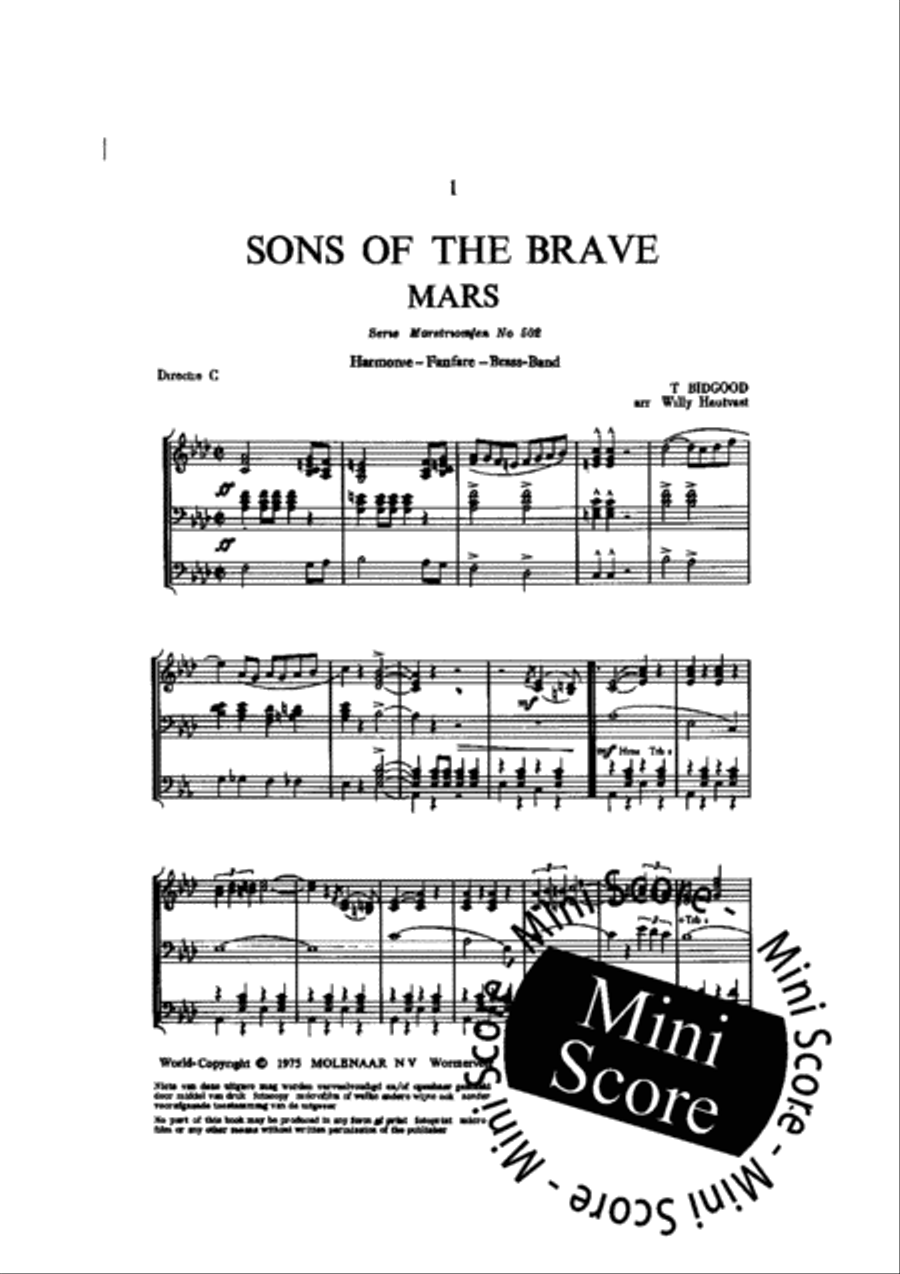 Sons of the Brave Concert Band scores gallery preview page 5