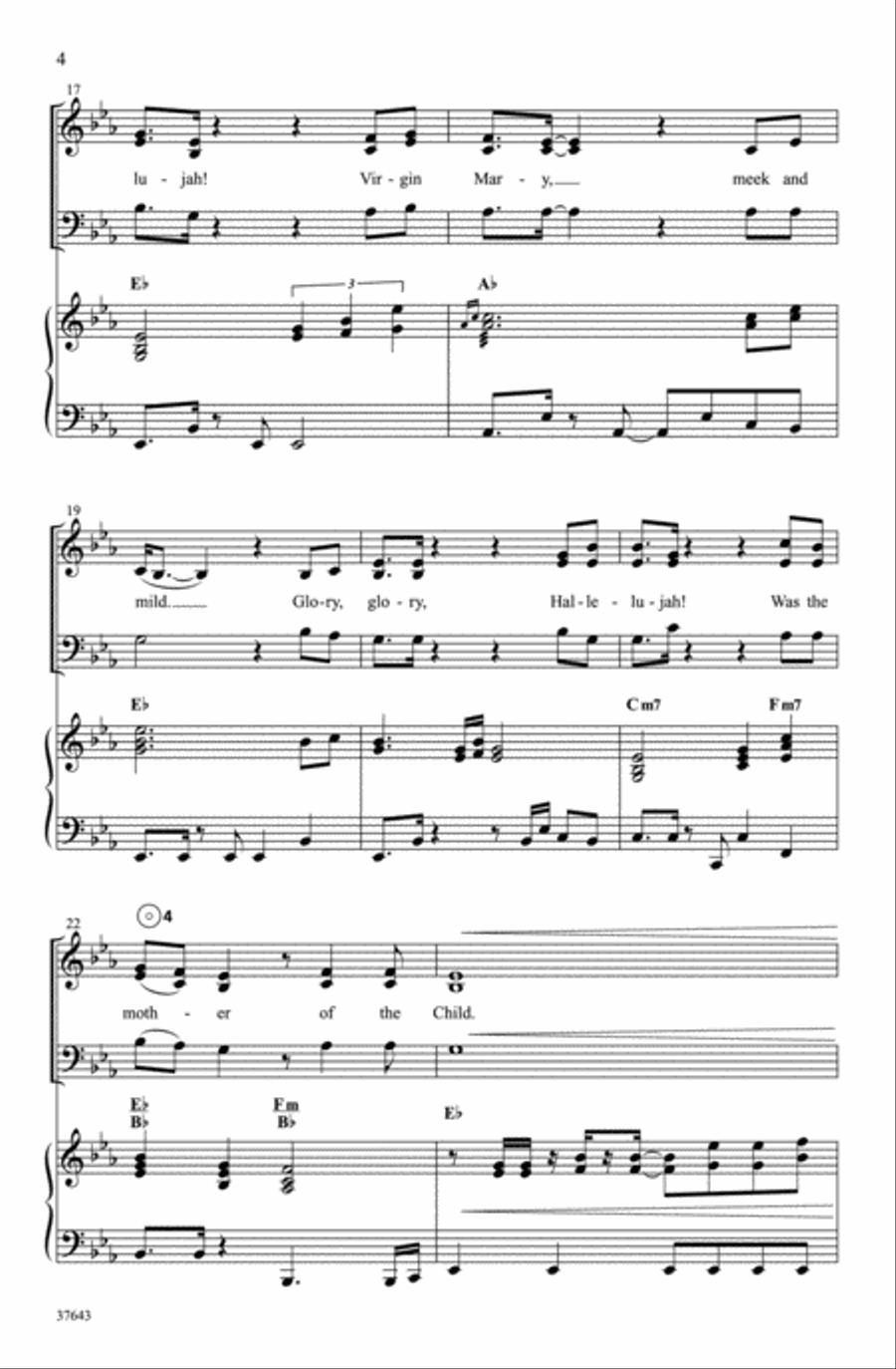 Christmas Glory Hallelujah 3-Part scores gallery preview page 4