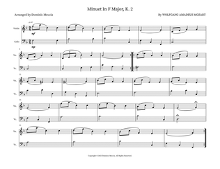 Book cover for Minuet In F Major, K. 2