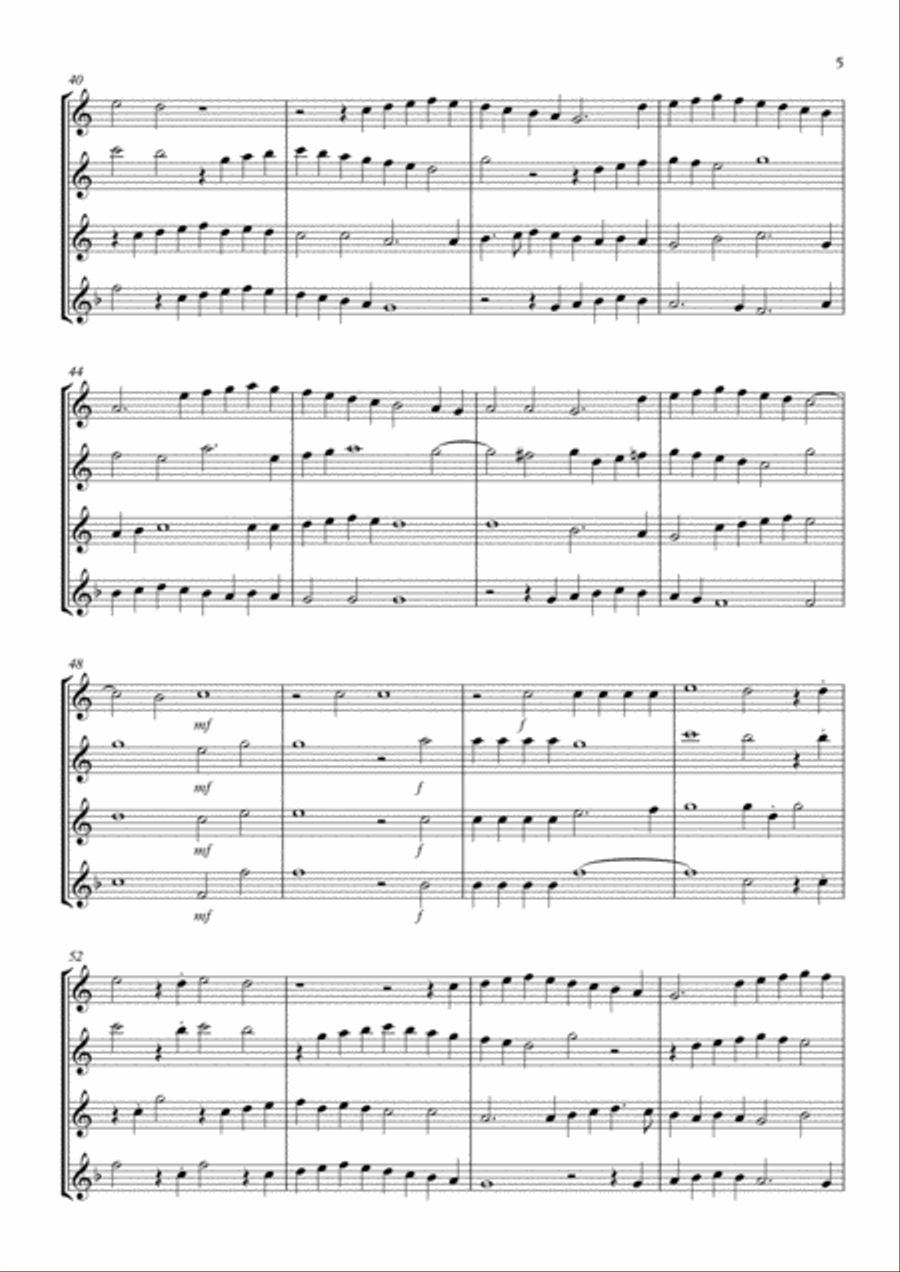Four Canzonas Four Canzonas Woodwind Ensemble scores gallery preview page 5