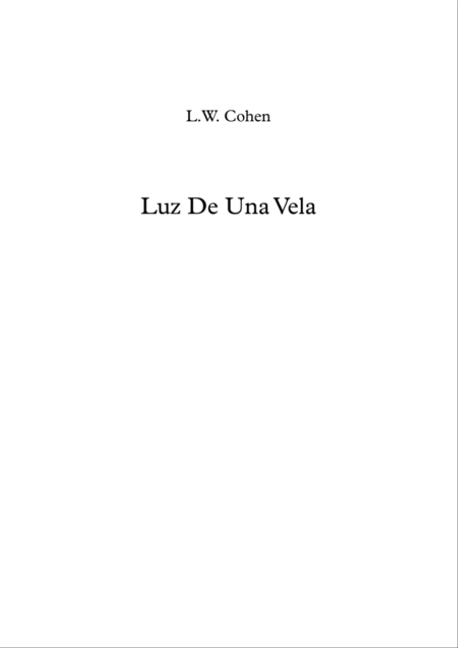 Luz De Una Vela Luz De Una Vela String Duet scores gallery preview page 1