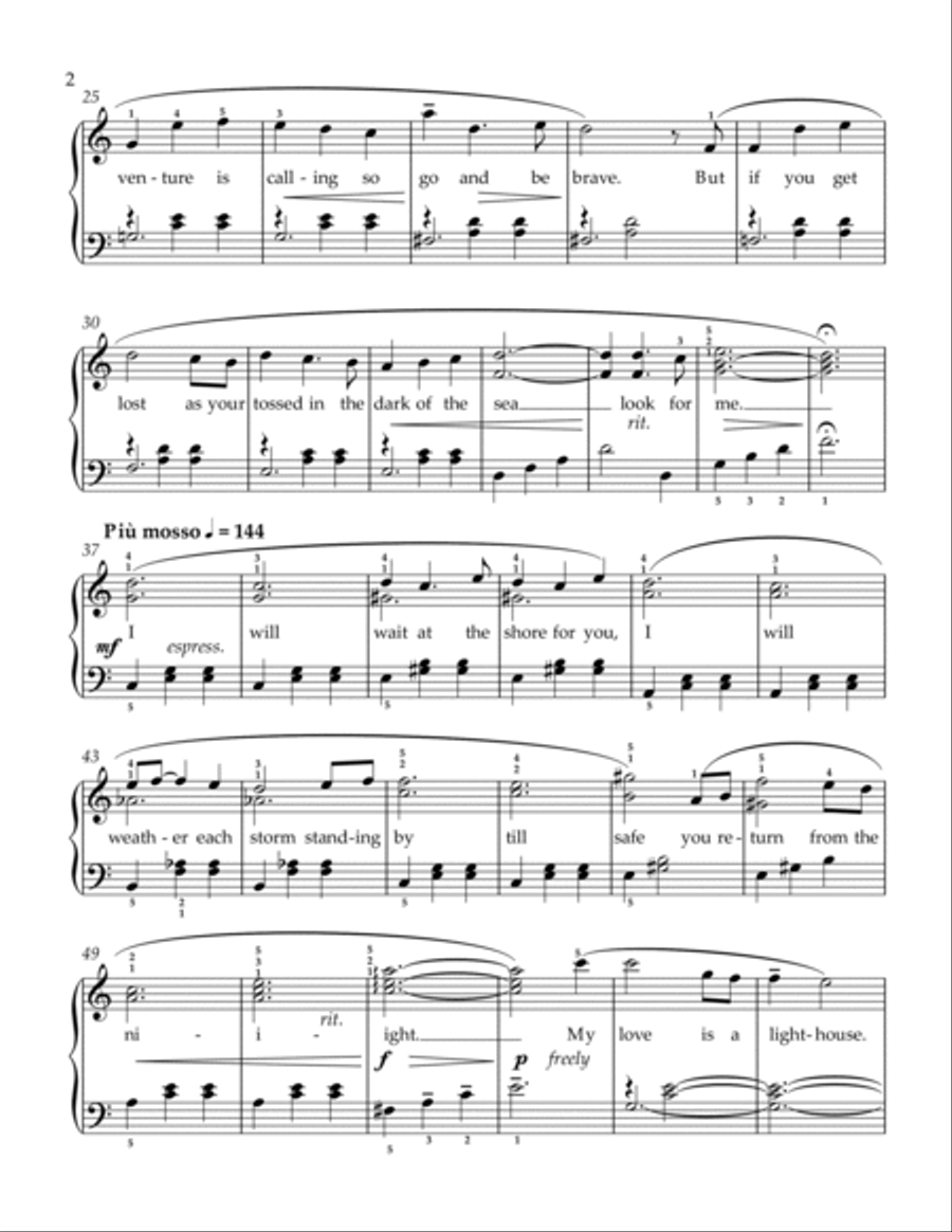 Look For The Light Piano Method scores gallery preview page 3