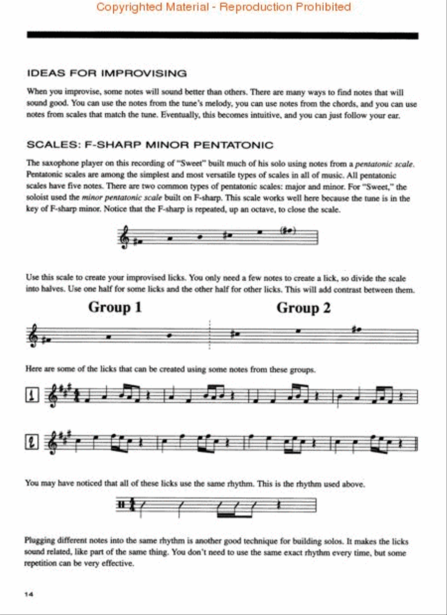 Berklee Practice Method: Tenor and Soprano Sax Tenor Saxophone scores gallery preview page 3