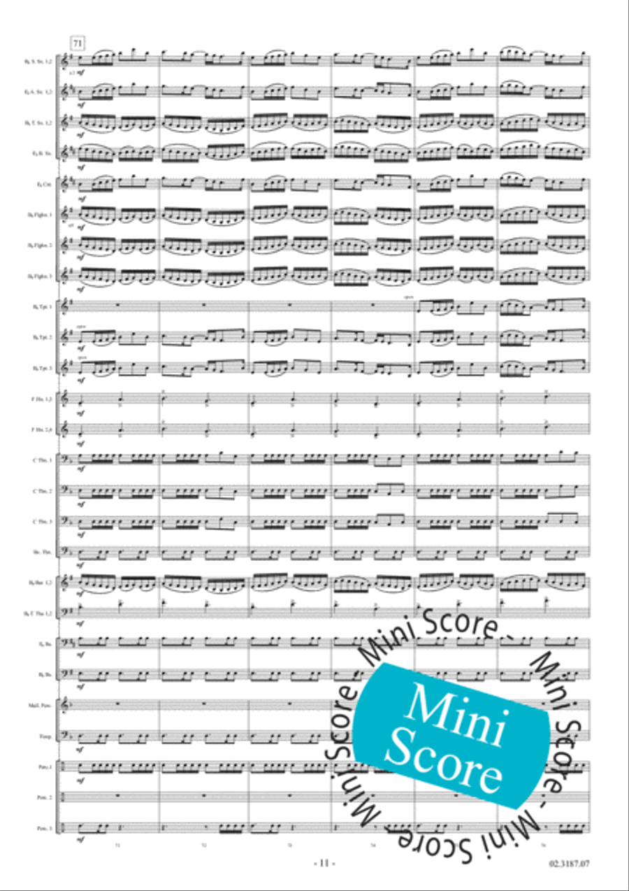Fleodrodum Fanfare Band scores gallery preview page 17