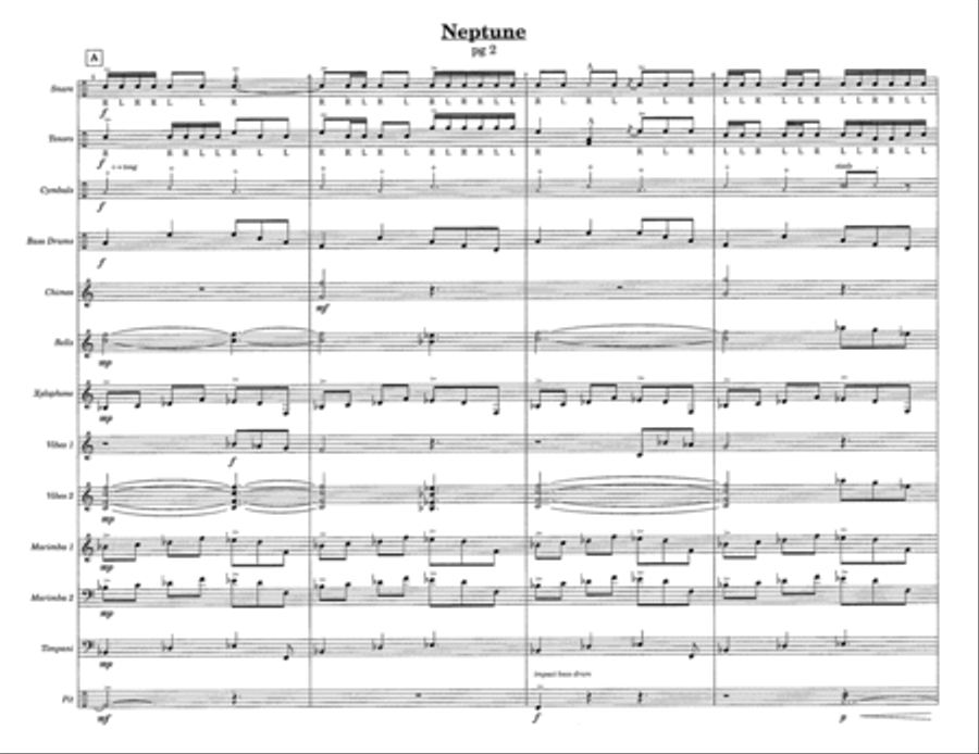 Neptune w/Tutor Tracks Percussion Ensemble scores gallery preview page 4