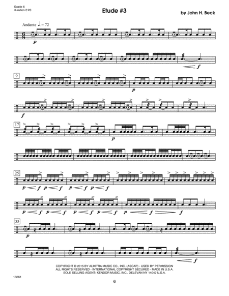 Classical Snare Drum Solos (8 Etudes For The Advanced Player)