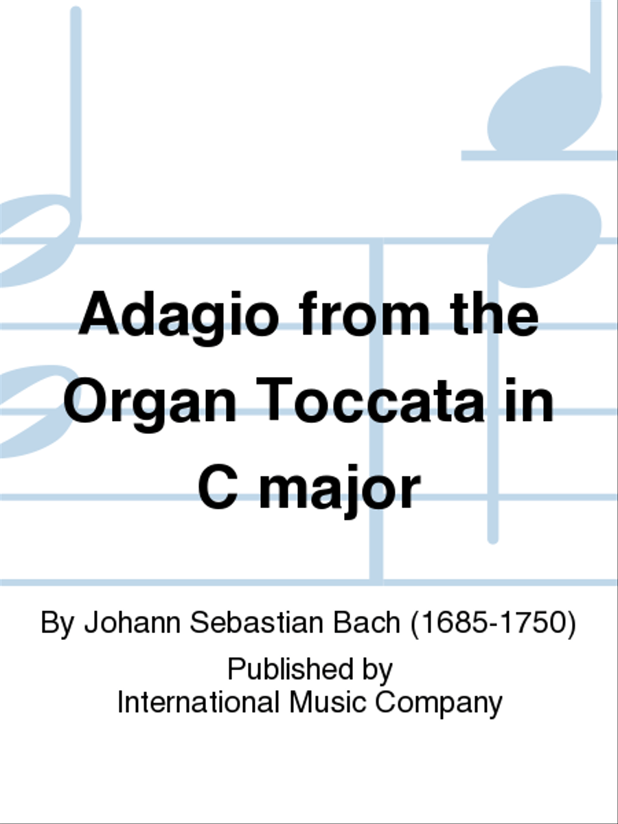 Adagio From The Organ Toccata In C Major by Johann Sebastian Bach Double Bass - Sheet Music