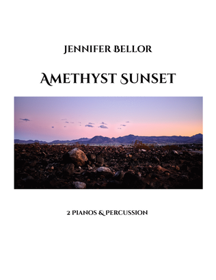 Amethyst Sunset - 2 Pianos & Percussion - PDF score and parts