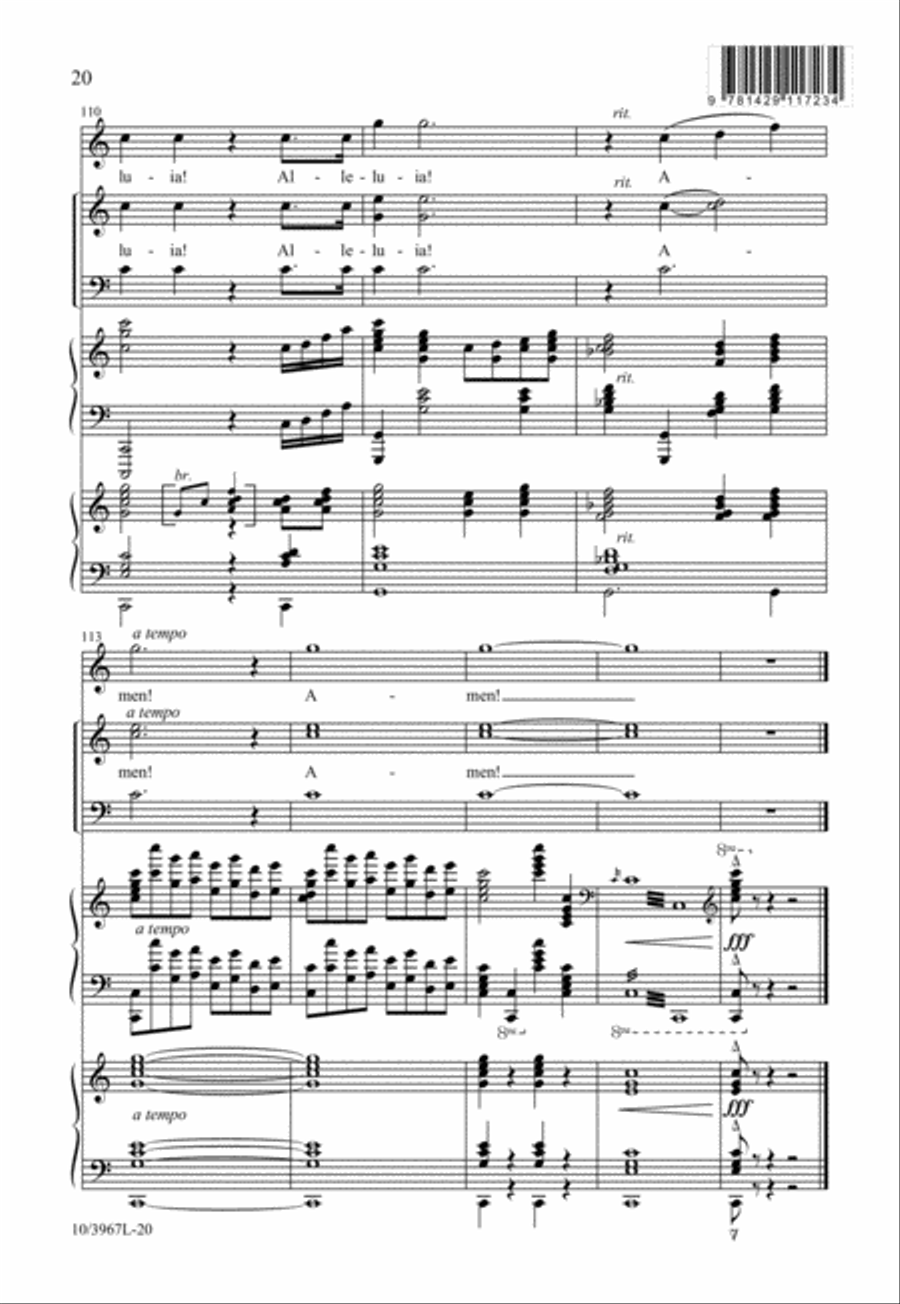 Raise Your Joys and Triumphs High 3-Part scores gallery preview page 21