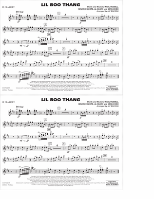 Book cover for Lil Boo Thang (arr. Jay Bocook) - Bb Clarinet