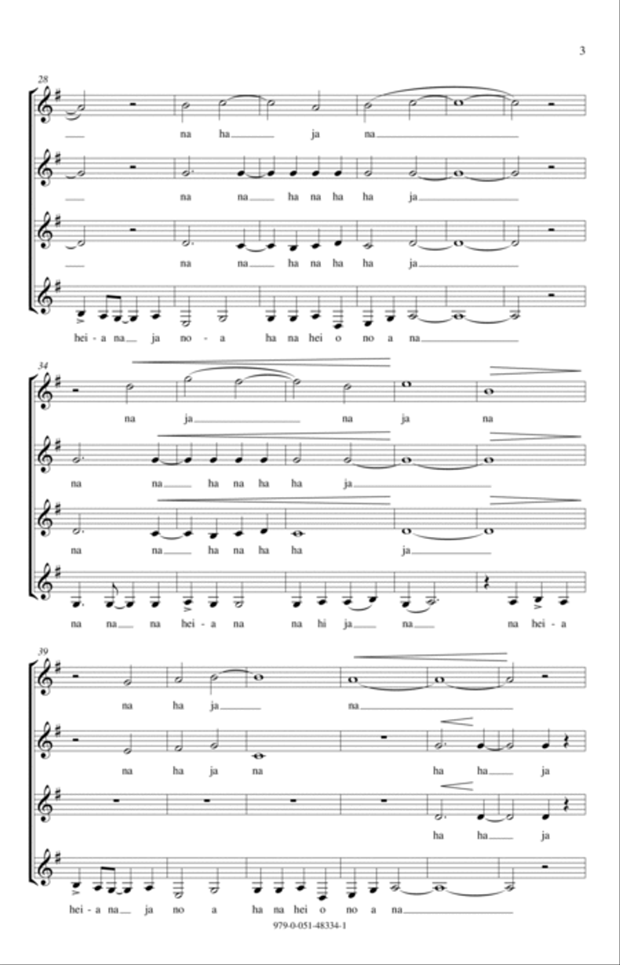 Vuelie (from Disney's Frozen) SSAA scores gallery preview page 3