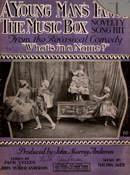 A Young Man's Fancy. The Music Box. Novelty Song