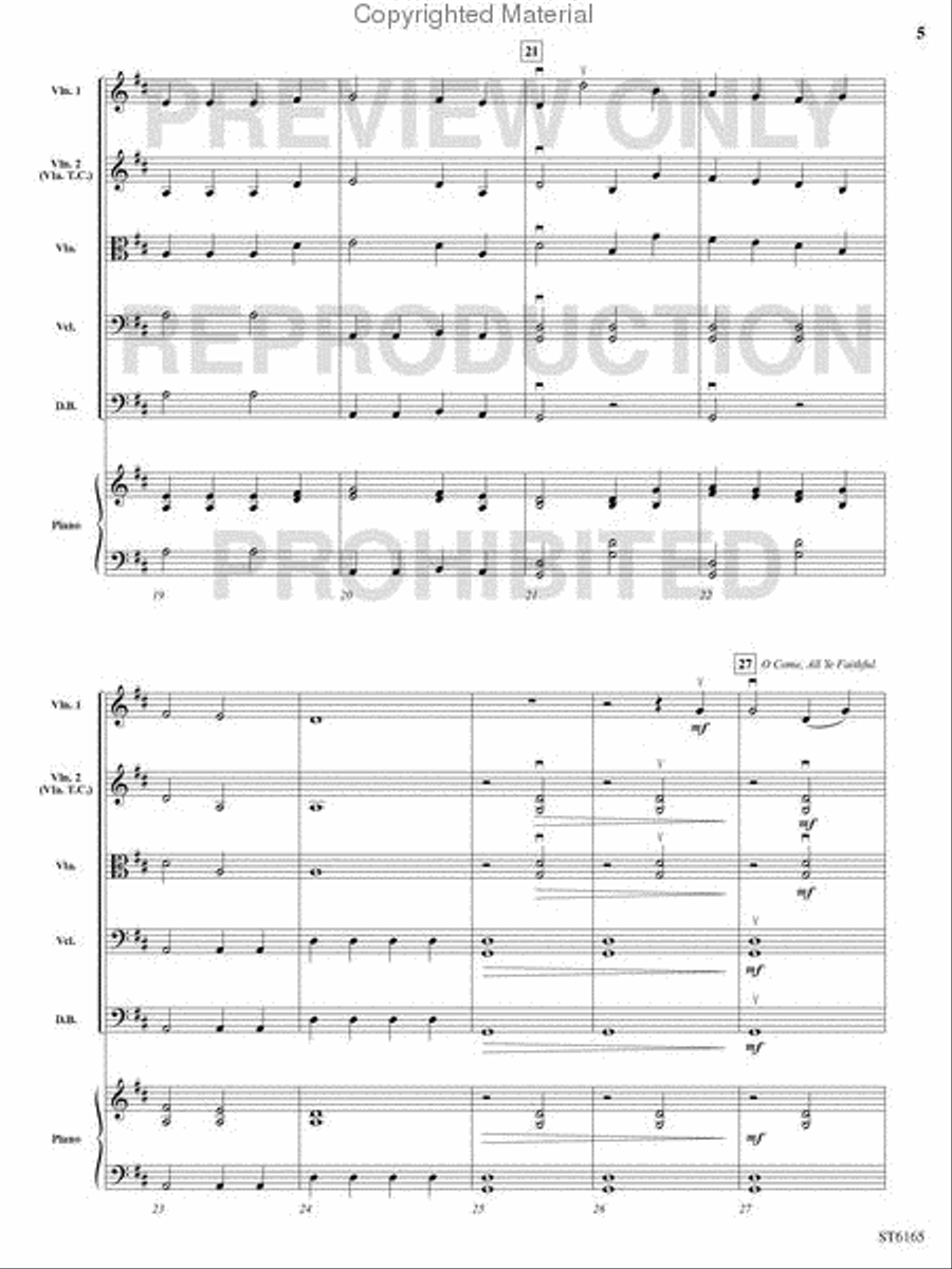 A Celtic Christmas Fantasy String Orchestra scores gallery preview page 4