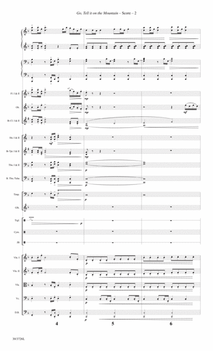 Go, Tell it on the Mountain - Orchestral Score and Parts (Digital Download)