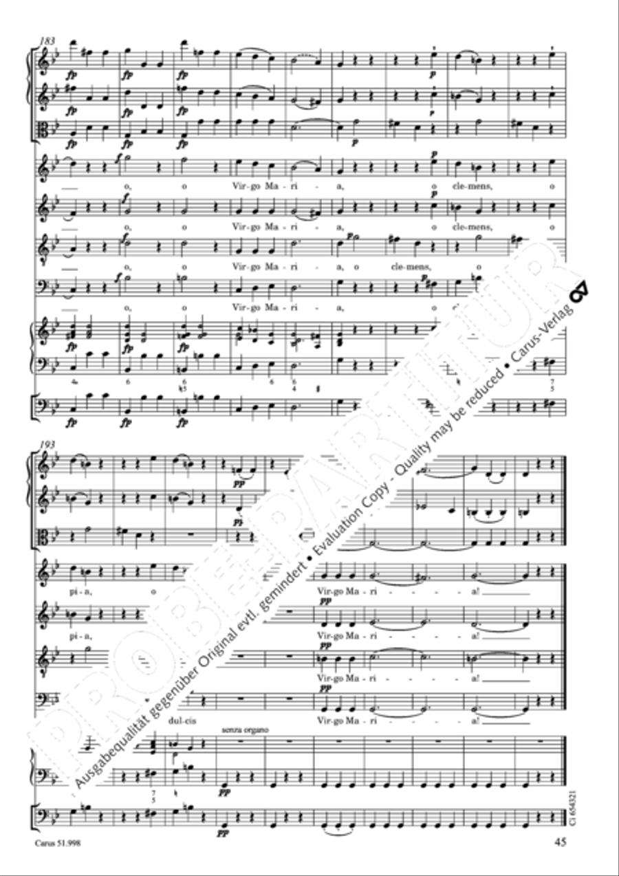 Salve Regina in g Salve Regina in g 4-Part scores gallery preview page 46