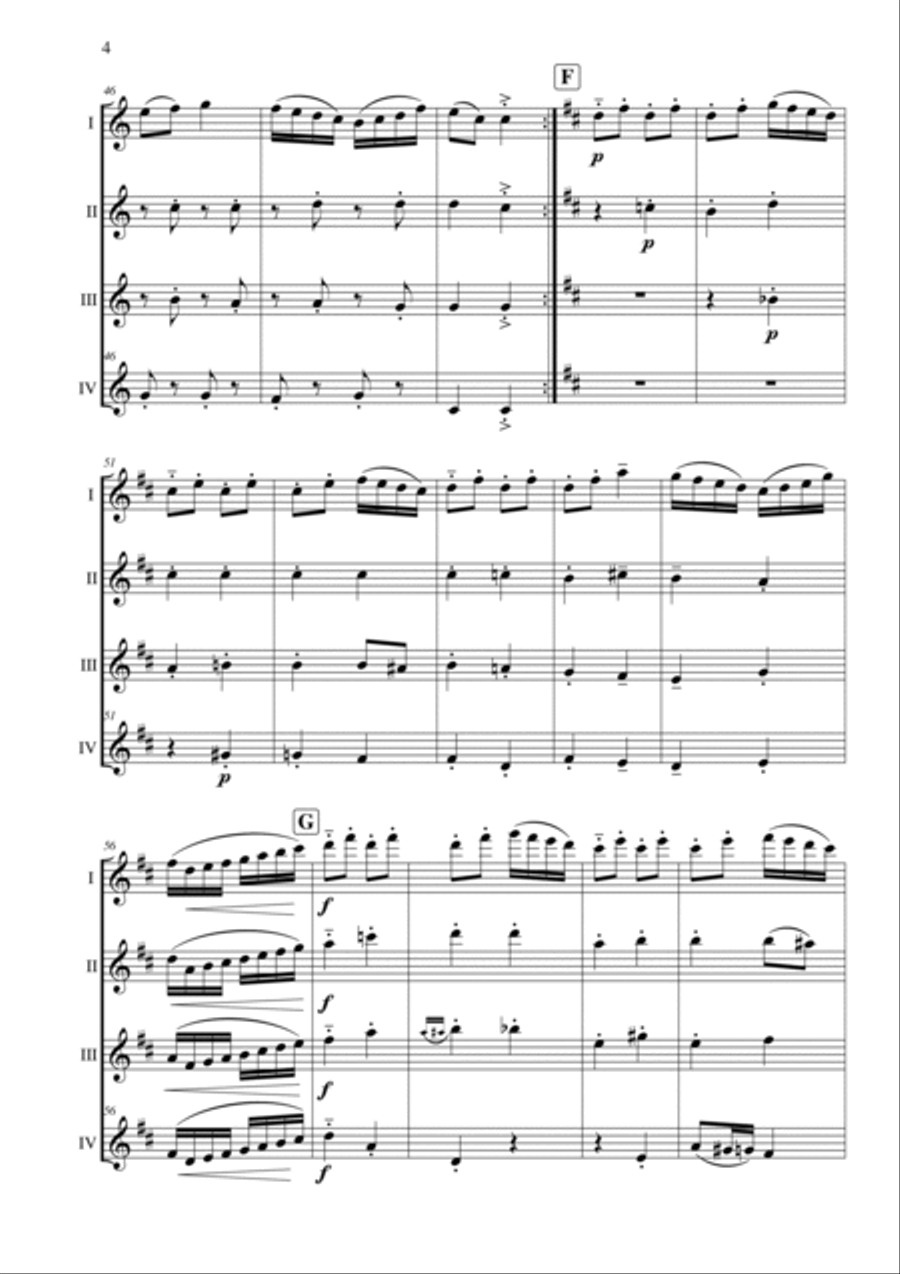 The Rakes of Mallow The Rakes of Mallow Flute Quartet scores gallery preview page 4