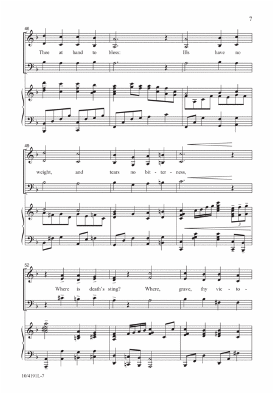 Abide With Me 3-Part scores gallery preview page 8
