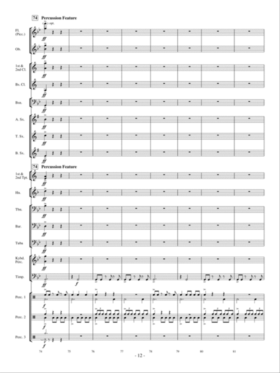 Celtic Bell Carol Concert Band scores gallery preview page 11