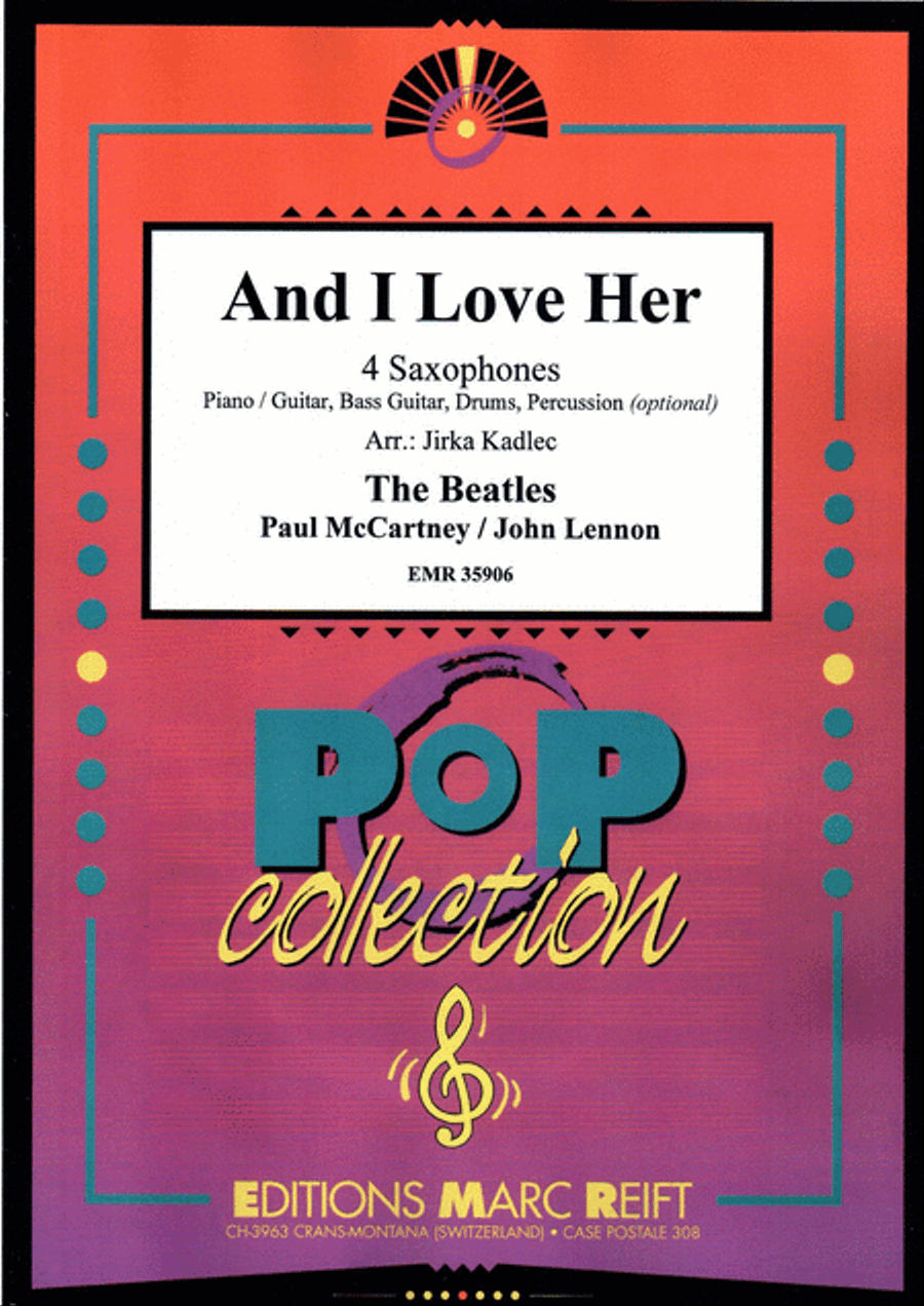 And I Love Her And I Love Her Saxophone Ensemble scores gallery preview page 1