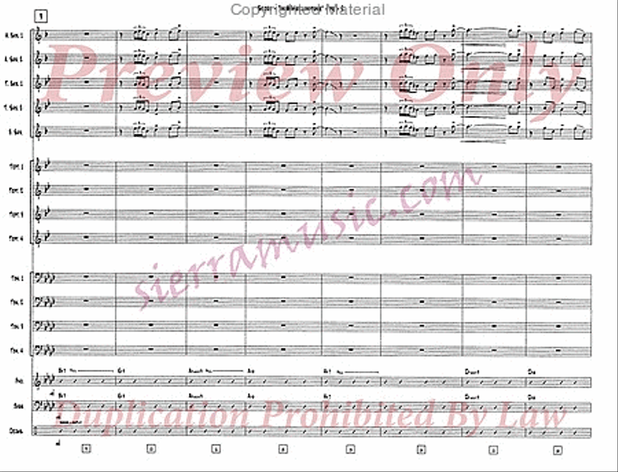In A Mellow Tone Big Band scores gallery preview page 3