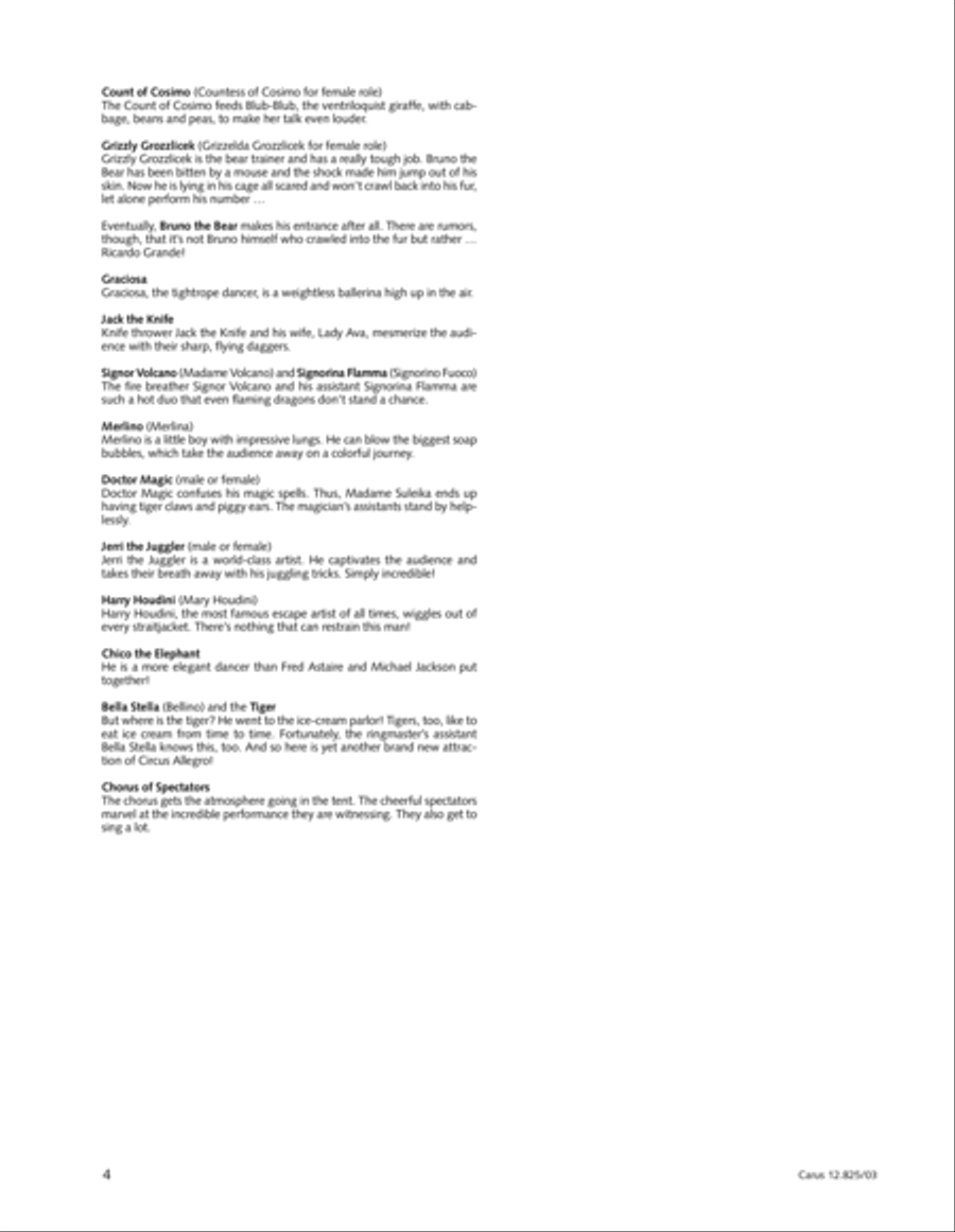 Circus Allegro Circus Allegro Choir scores gallery preview page 5