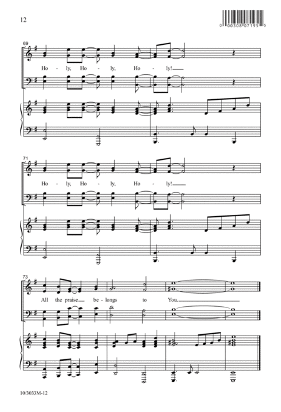 All the Praise 4-Part scores gallery preview page 12
