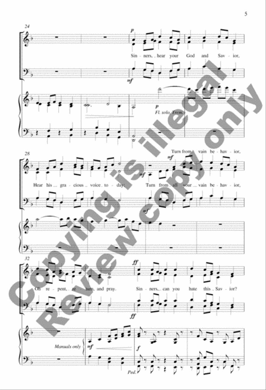 Now The Savior Stands 4-Part scores gallery preview page 4