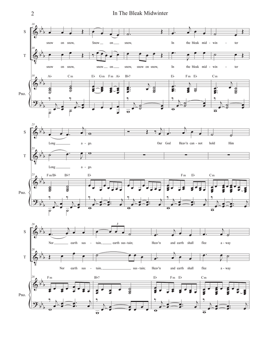 Vocal Duets for Christmas (Volume 2) (Soprano and Tenor solo) Tenor Voice scores gallery preview page 3