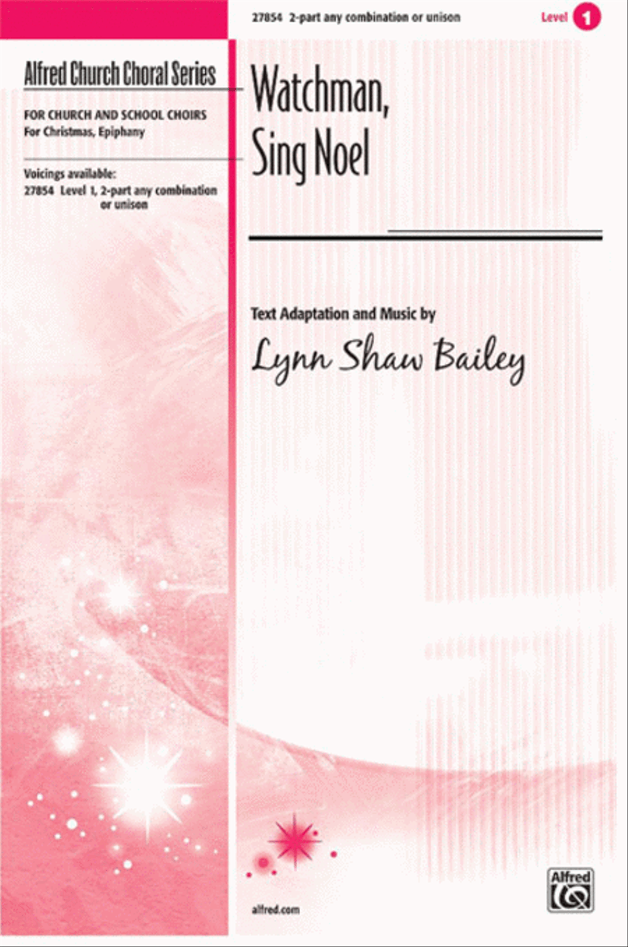 Watchman, Sing Noel Unison Choir scores gallery preview page 1