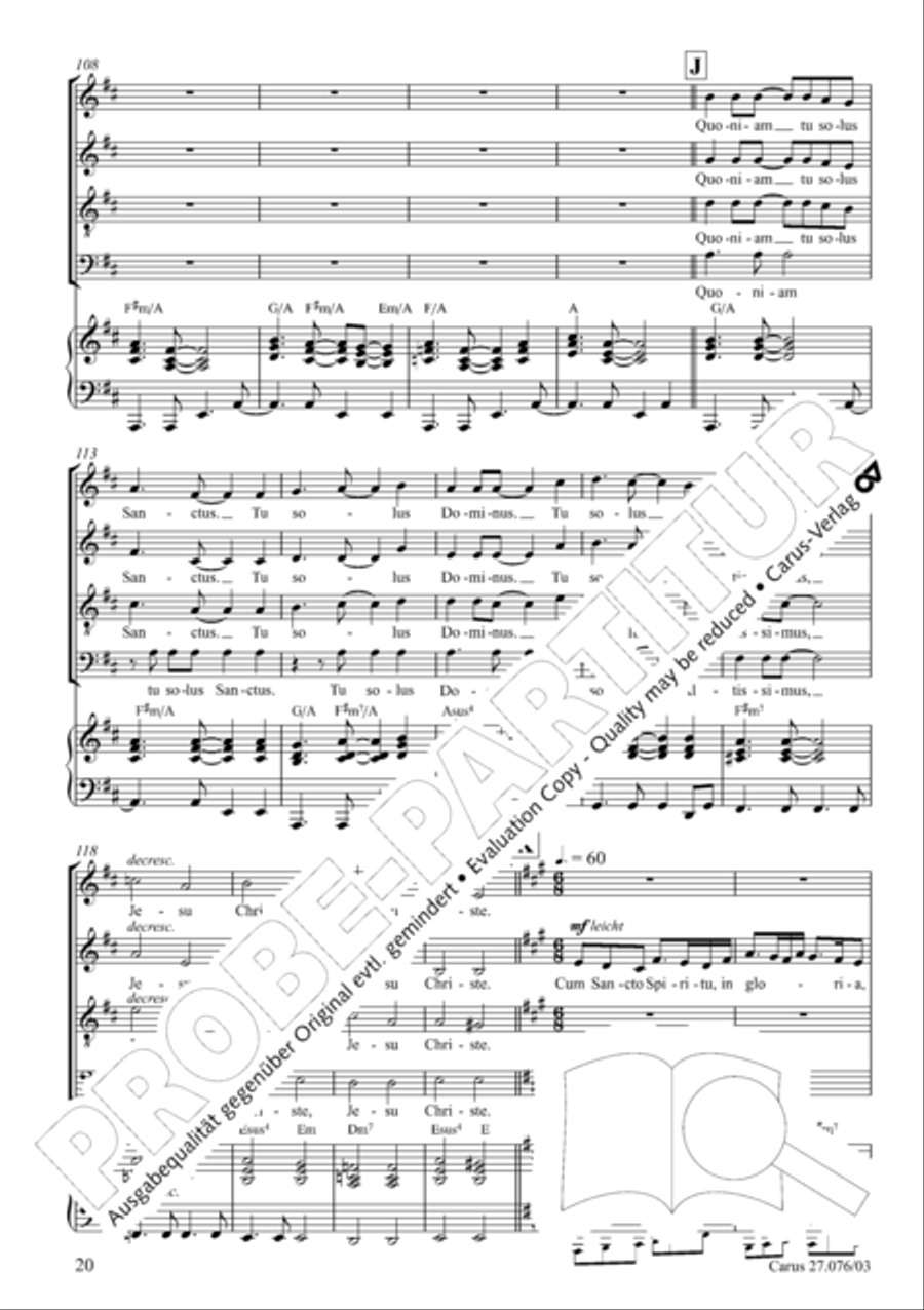Missa in tempore incerto 4-Part scores gallery preview page 21