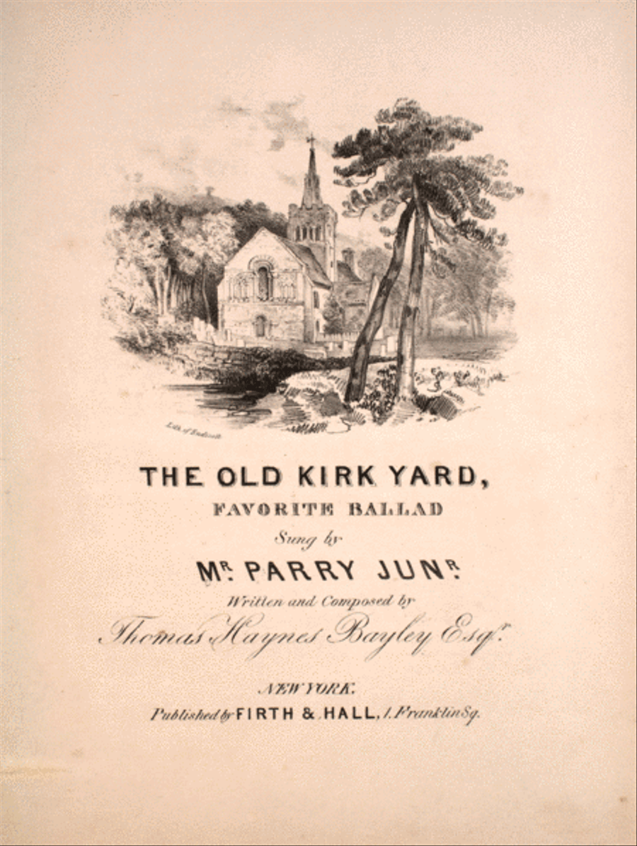 The Old Kirk Yard. A Favorite Ballad Voice scores gallery preview page 1