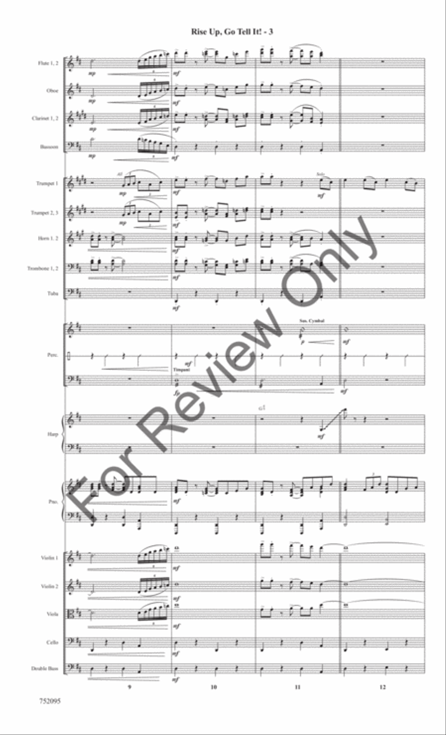 Rise Up, Go Tell It! Rise Up, Go Tell It! Full Orchestra scores gallery preview page 6