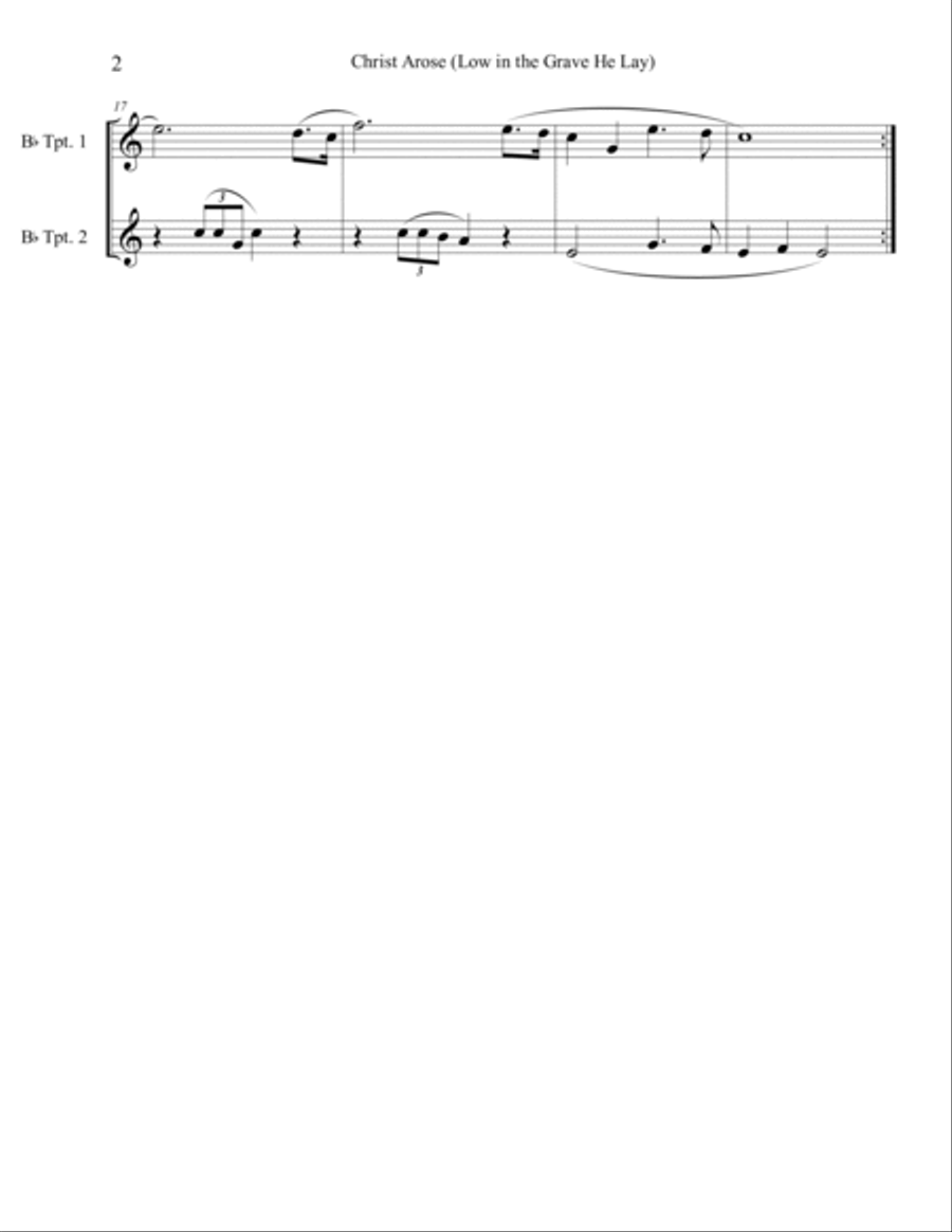 10 Easter Duets for Trumpet - Volume 1 10 Easter Duets for Trumpet - Volume 1 Trumpet Duet scores gallery preview page 6