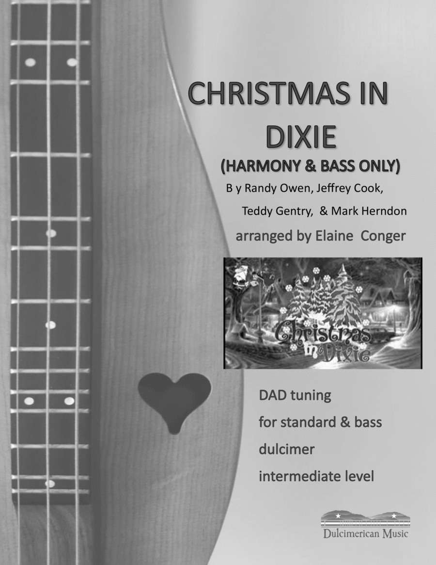 Christmas In Dixie Dulcimer scores gallery preview page 1