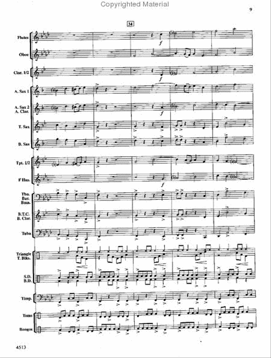 The Invincible Warrior Concert Band scores gallery preview page 8