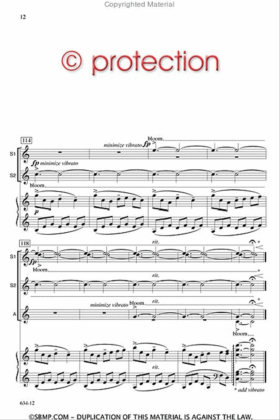 Bloom - SSA Octavo SSA scores gallery preview page 11