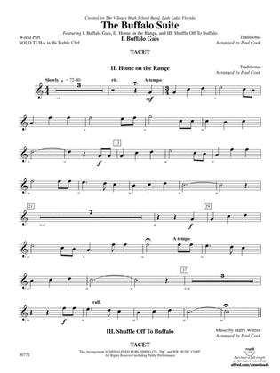 The Buffalo Suite: (wp) Solo Bb Tuba T.C.