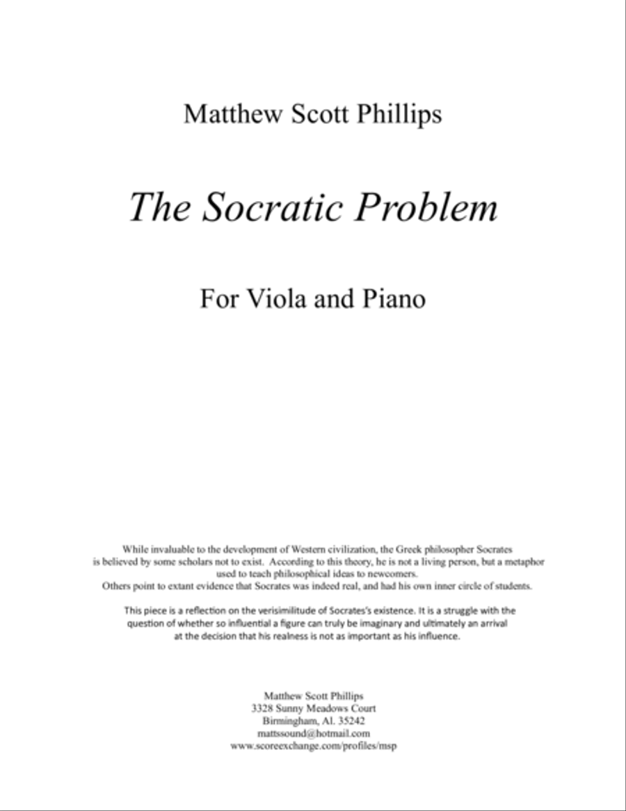 The Socratic Problem Viola scores gallery preview page 2