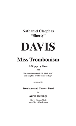 Miss Trombonism for solo Trombone and Concert Band