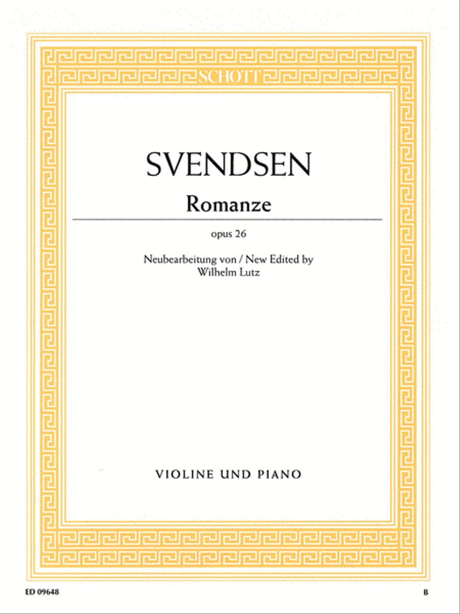 Romance, Op. 26 Violin Solo scores gallery preview page 1