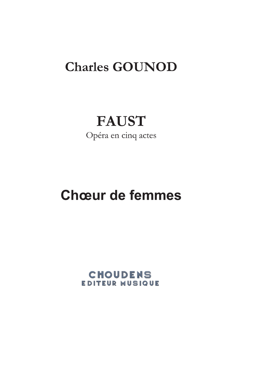Faust - Opéra en cinq actes