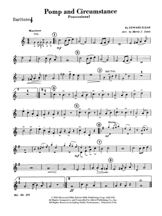 Pomp and Circumstance, Op. 39, No. 1 (Processional): Baritone T.C.