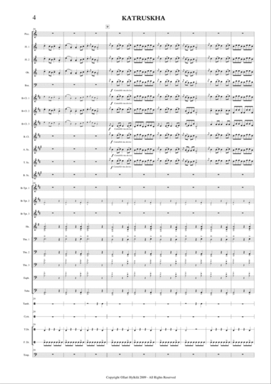 KATRUSKHA for Concert Band Concert Band scores gallery preview page 4