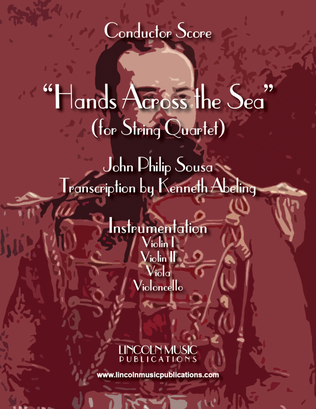 Book cover for March - Hands Across the Sea (for String Quartet)
