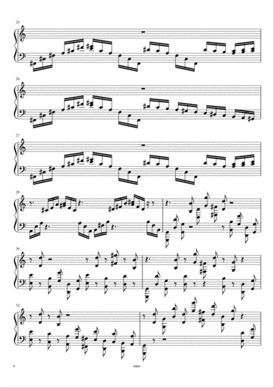 Etude de concert Etude de concert Piano Method scores gallery preview page 4