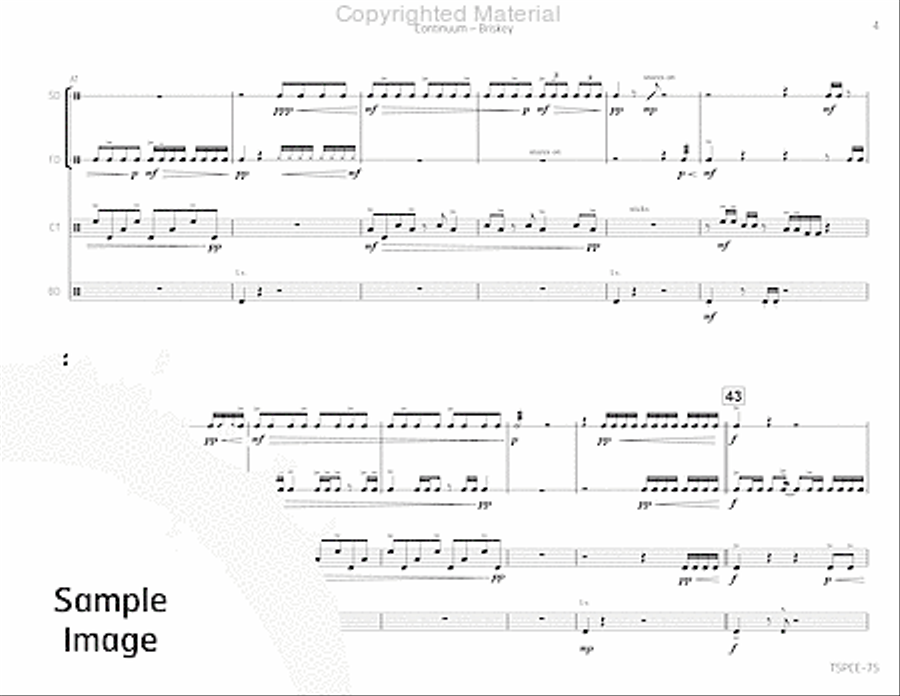 Continuum Continuum Percussion Ensemble scores gallery preview page 8