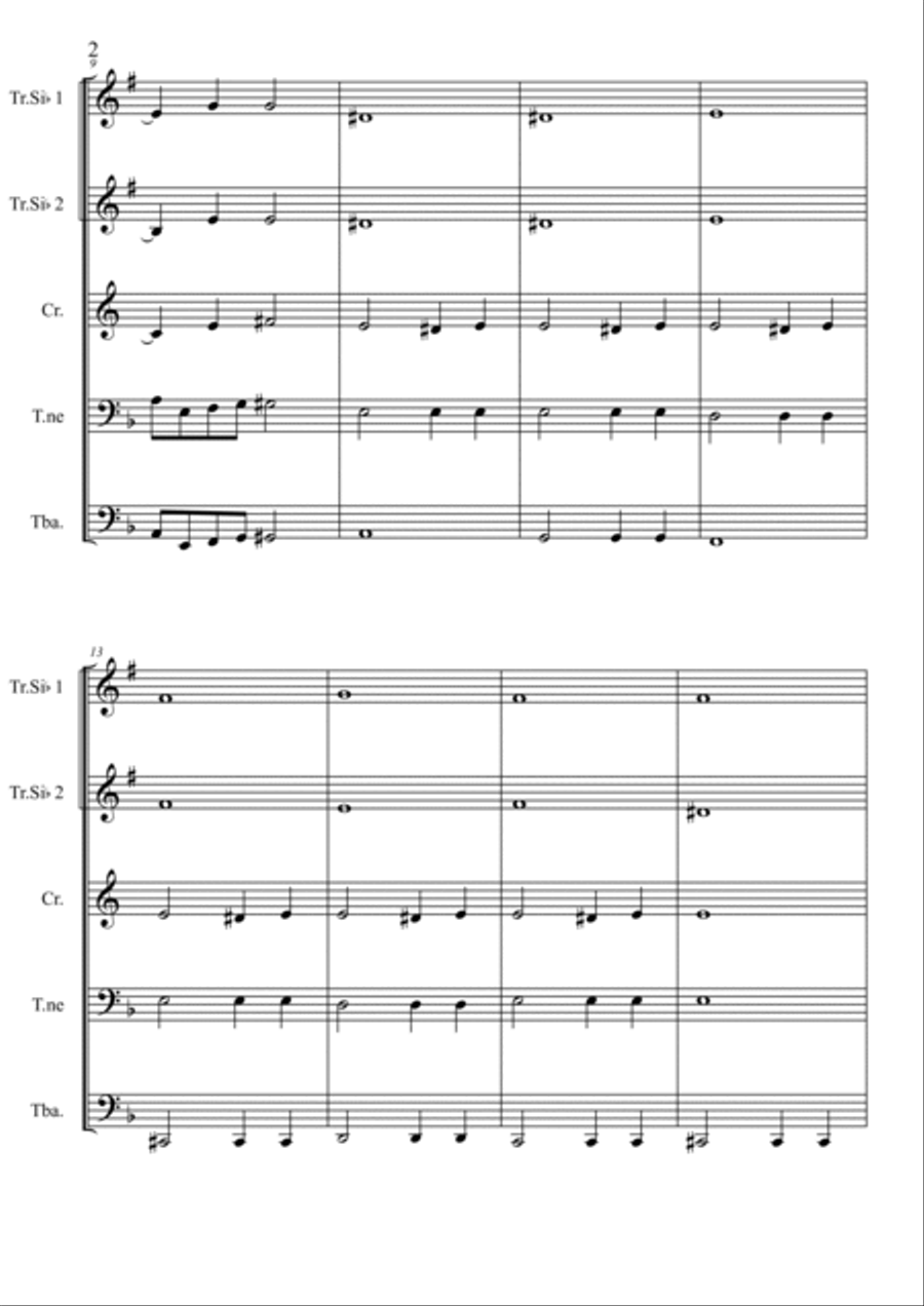 Am I Not Merciful? Brass Ensemble scores gallery preview page 3