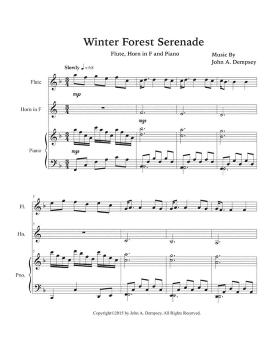 Winter Forest Serenade (Trio for Flute, Horn in F and Piano) image number null